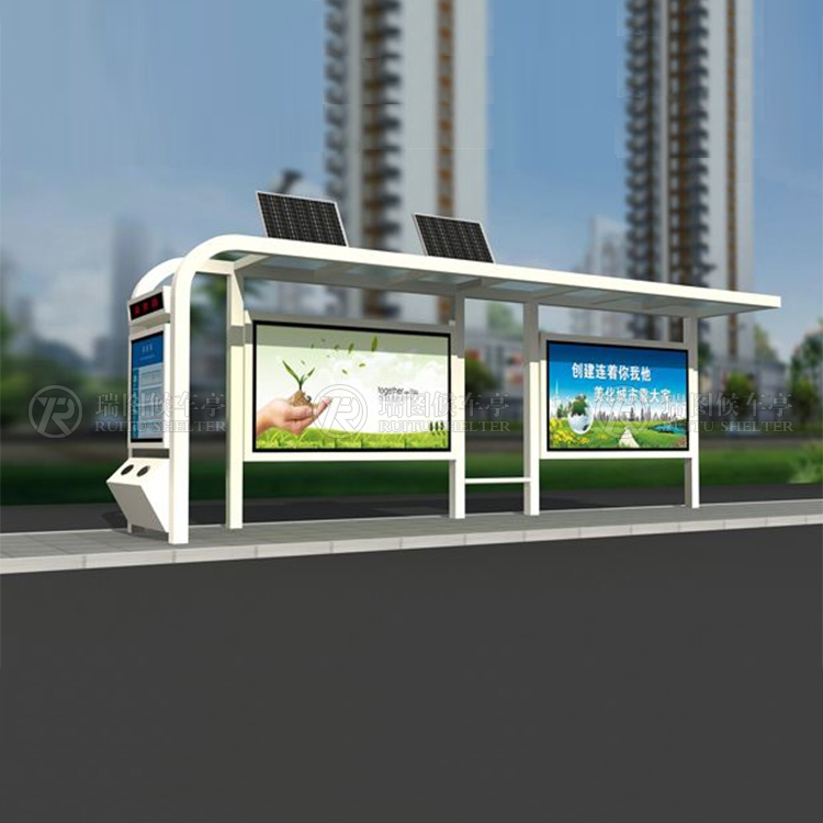 戶外公交候車亭廣告美化了城市建設